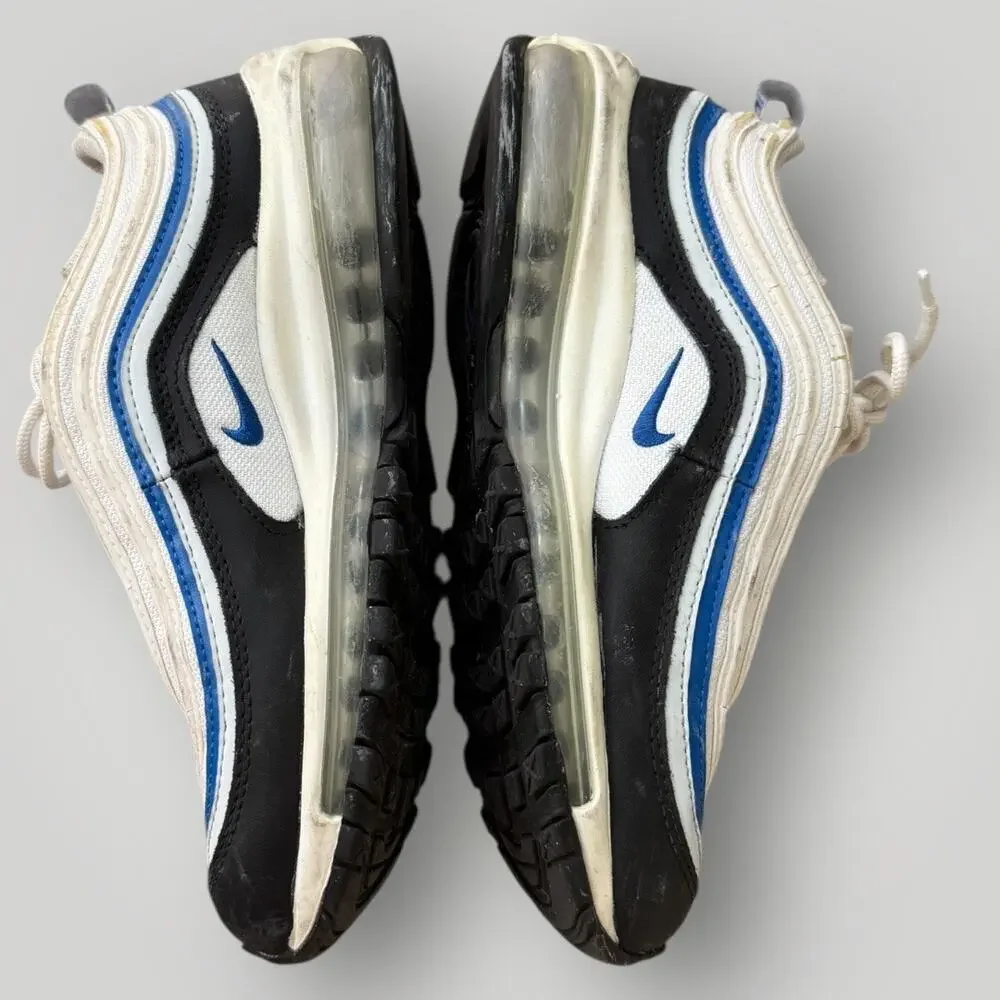 Nike Air Max 97 Size 5,5 Y  Shoes Sneakers White Black Signal Blue 921522-107